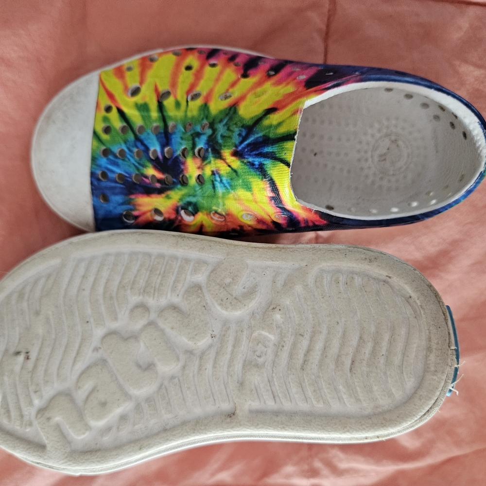 Native Tie-Dye Slip-On Kids Shoes - Multicolor